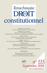 Revue française de droit constitutionnel