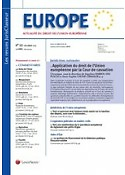 Europe : revue mensuelle
