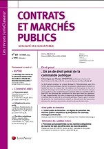 Contrats et marchés publics