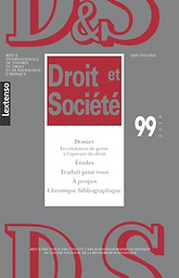 Droit et Société. Revue internationale de théorie du droit et de sociologie juridique