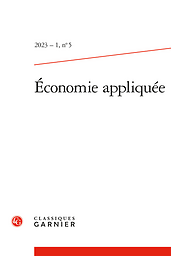 Economie appliquée. Archives de l'Institut de science économique appliquée