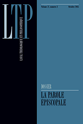 Laval théologique et philosophique