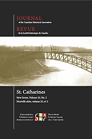 Journal of the Canadian Historical Association = Revue de la Société historique du Canada