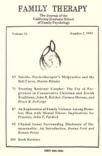Family Therapy : The Journal of the California Graduate School of Family Psychology