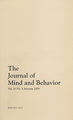 Journal of Mind and Behavior