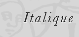 Italique : poésie italienne de la Renaissance