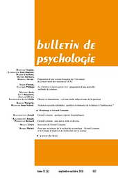 Bulletin de Psychologie
