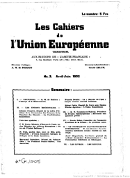 Cahiers de l'Union européenne