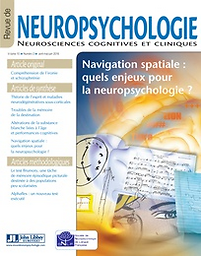 Revue de neuropsychologie