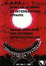 Revue africaine des affaires internationales = African Journal of International Affairs