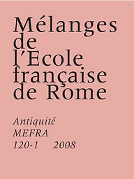 Mélanges de l'École française de Rome - Antiquité