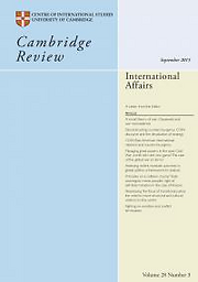 Cambridge Review of International Affairs