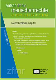 Journal for Human Rights = Zeitschrift für Menschenrechte