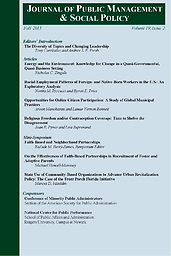 Journal of Public Management and Social Policy