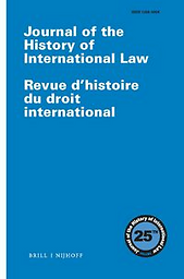Journal of the History of International Law = Revue d'histoire du droit international