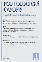 Politologicky Casopis = Czech journal of political science