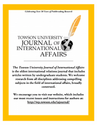 Towson University Journal of International Affairs