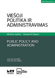 Viesoji Politika ir Administravimas = Public policy and administration