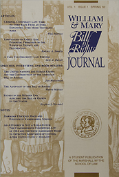 William & Mary Bill of Rights Journal