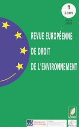 Revue européenne de droit de l'environnement