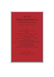 Acta Philosophica : rivista internazionale di filosofia
