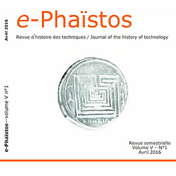 e-Phaïstos : Revue d'histoire des techniques / Journal of History of Technology