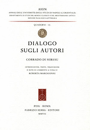 Annali dell'Istituto Universitario Orientale di Napoli. Dipartimento di studi del mondo classico e del Mediterraneo Antico. Sezione filologico-letteraria. Quaderni