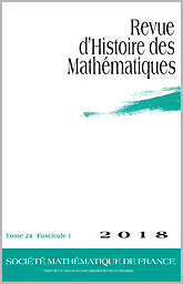 Revue d'histoire des mathématiques