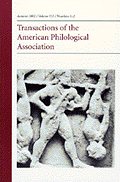 Transactions and proceedings of the American Philological Association