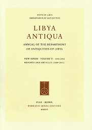Libya antiqua: Annual of the department of antiquities of Libya