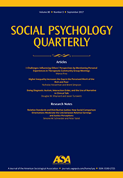 Social psychology quarterly