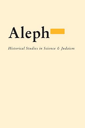 Aleph : historical studies in science & Judaism