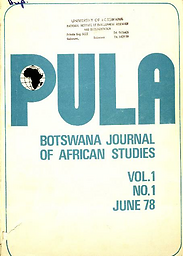 Pula : Botswana journal of african studies