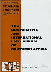 Comparative and international law journal of Southern Africa