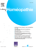 Revue d'Homéopathie