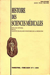 Histoire des sciences médicales