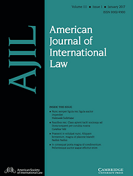 American journal of international law