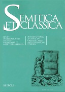 Semitica et Classica. Revue Internationale d'études orientales et méditerranéennes