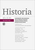 Historia  : Zeitschrift für alte Geschichte  = Revue d'histoire ancienne = Journal of ancient history  = Rivista di storia antica