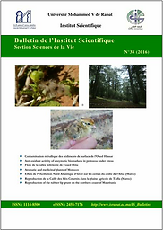 Bulletin de l'Institut scientifique, Rabat. Section Sciences de la vie