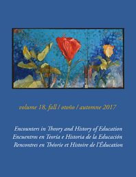 Encounters in theory and history of education = Rencontres en théorie et histoire de l'éducation