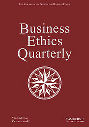 Business ethics quarterly