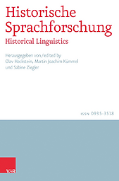 Historische Sprachforschung  = Historical linguistics