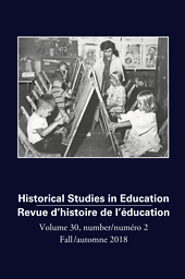 Historical studies in education = Revue d'histoire de l'éducation