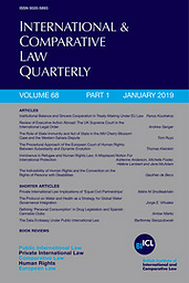 International and comparative law quarterly  : the journal of the Society of Comparative Legislation