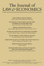 Journal of law & economics