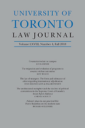 University of Toronto law journal