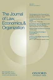 Journal of law, economics, & organization