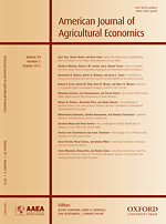 American journal of agricultural economics