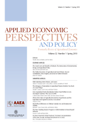 Applied economic perspectives and policy
